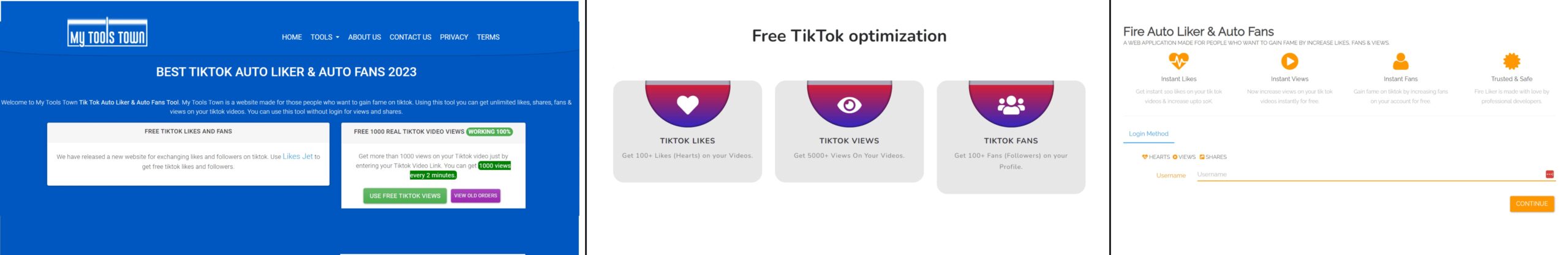 zefoy alternatives (mytoolstown, Allsmo, Fireliker)