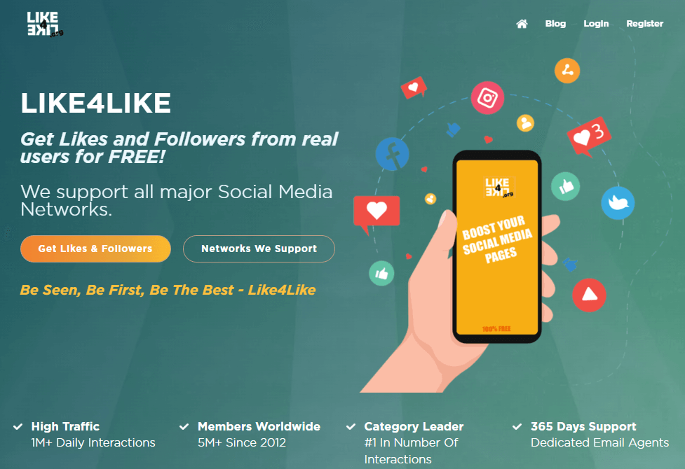Like4like Org - Get 10 Free Instagram Followers (Trial)